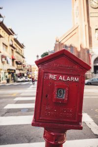 Fire alarm metal box