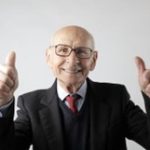 Senior in suit